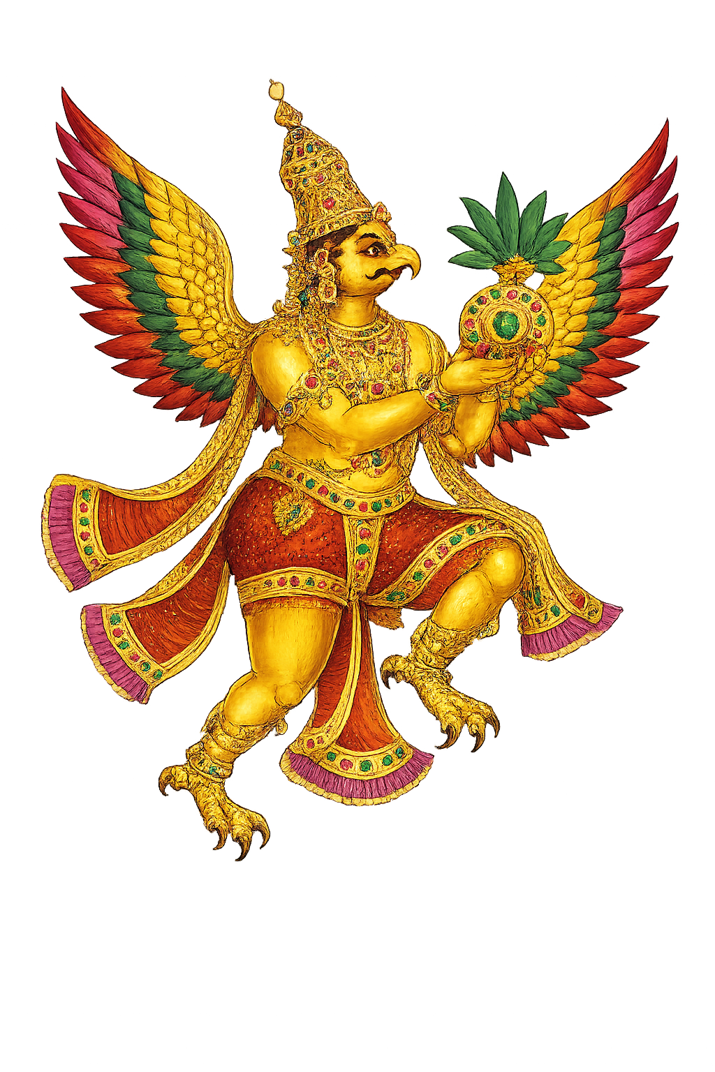 Garuda soaring across the heavens
